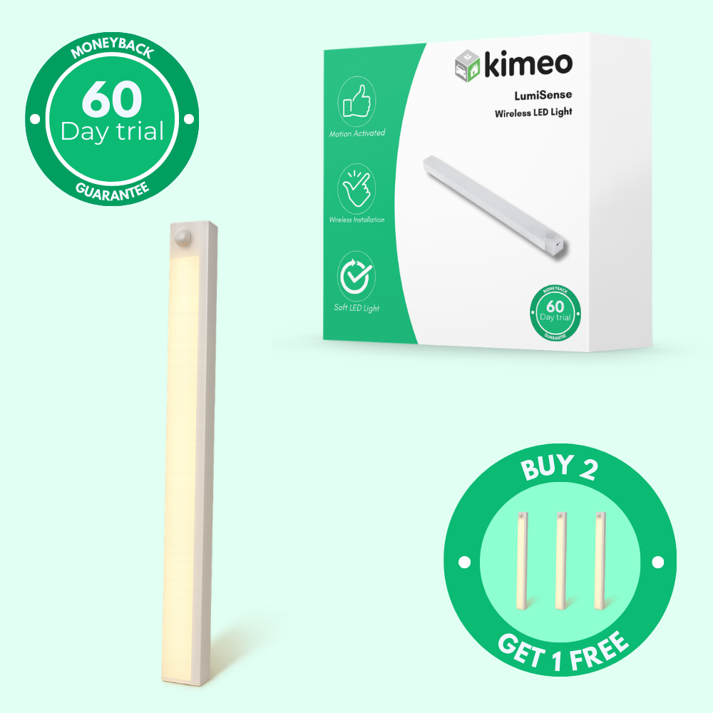 LumiSense Wireless LED Light | Motion Sensor Cabinet Light 30cm for Wardrobes, Kitchens & Hallways