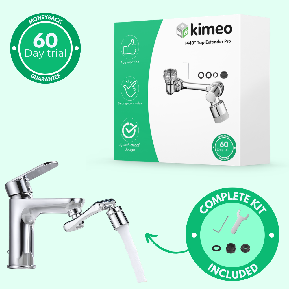 1440° Tap Extender Pro | 4D Swivel Kitchen Tap Attachment with Water Saving Aerator
