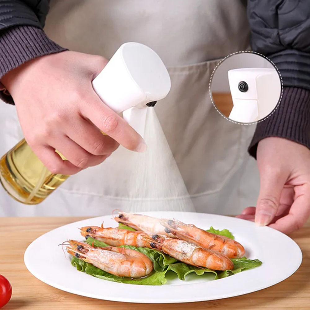 Precision Oil Spray Bottle | Fine Mist Cooking Oil Sprayer for Air Fryer & Healthy Cooking
