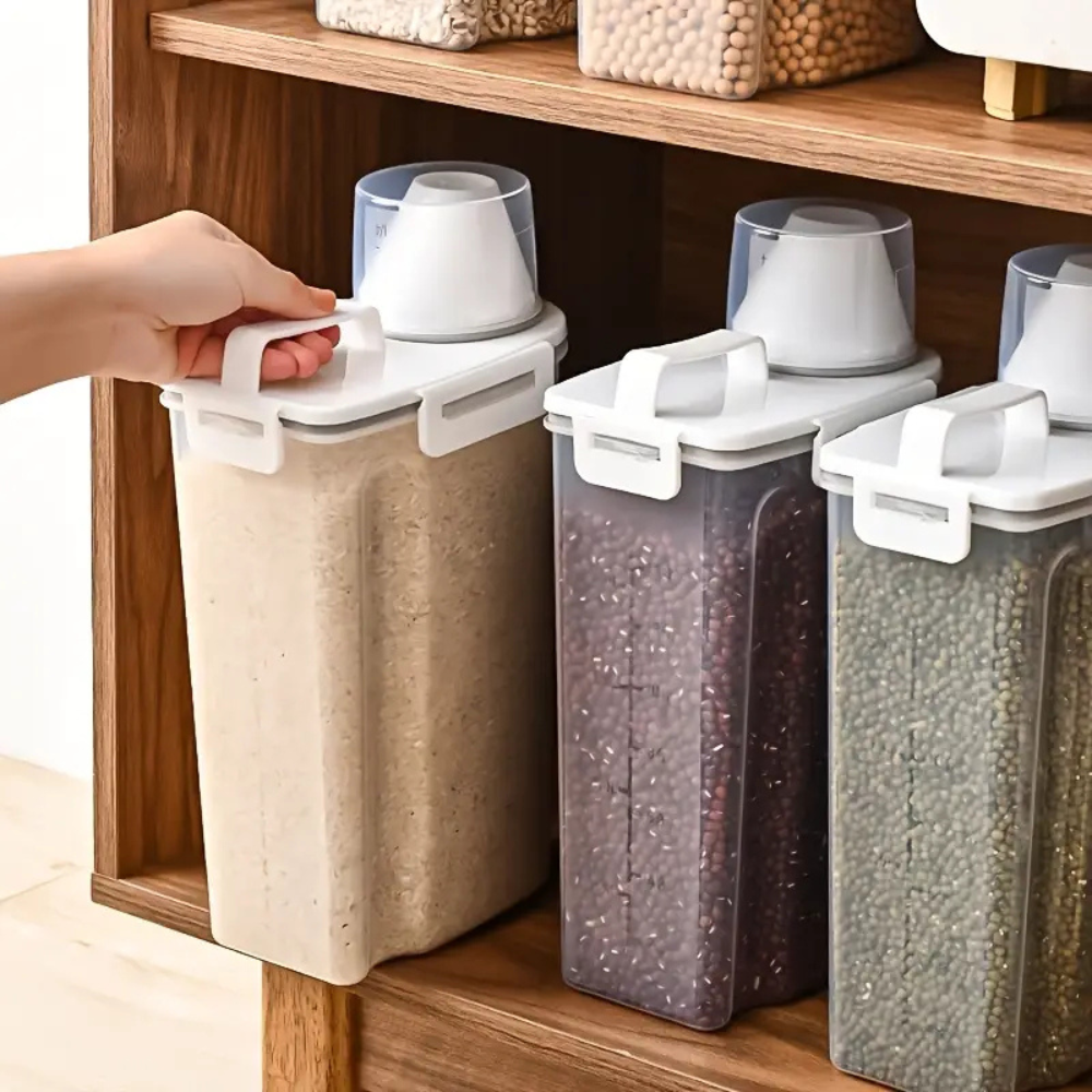 Conteneur hermétique pour riz et céréales - 2500ml
