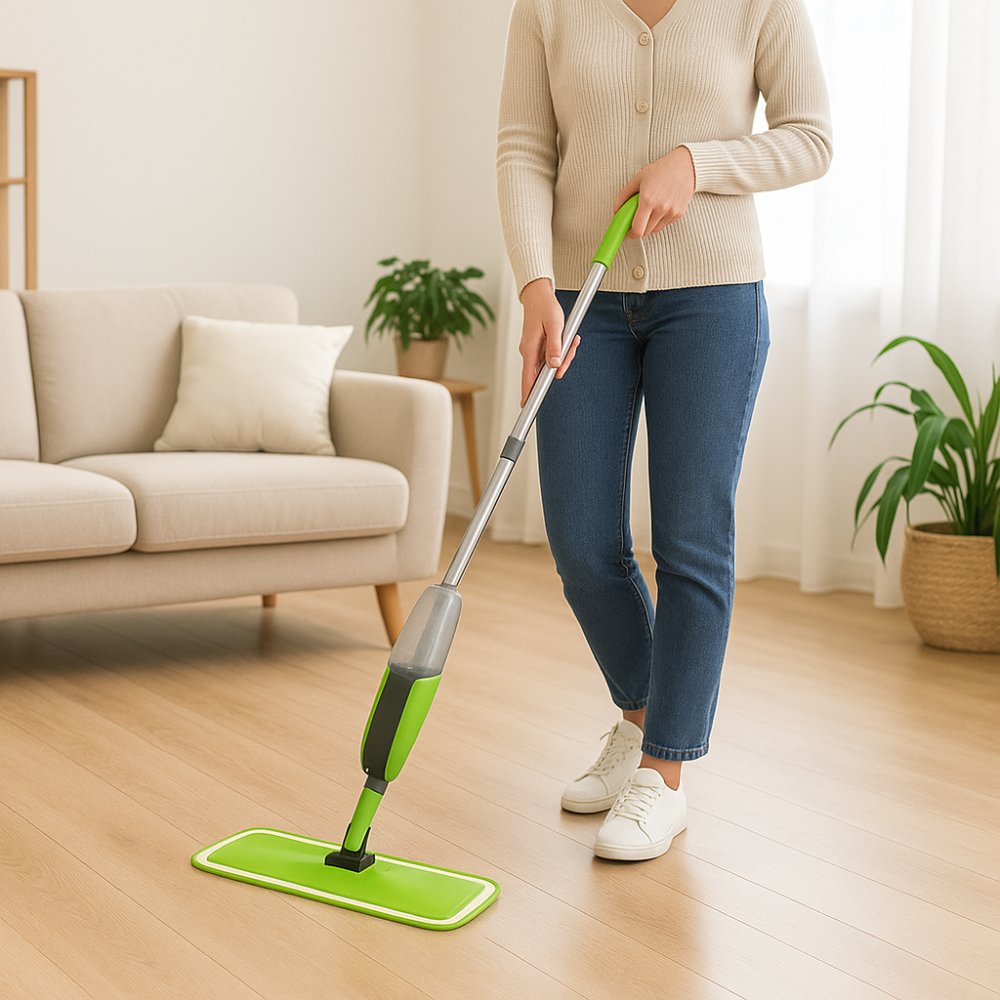SprayClean Microfibre Mop | Spray Mop with Refillable Water Tank for Quick & Easy Floor Cleaning